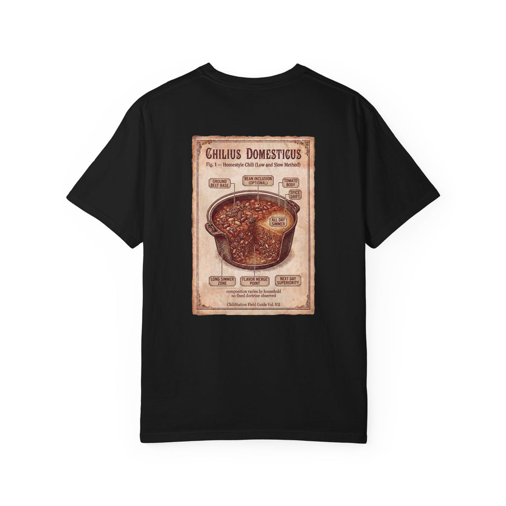 Chili Recipe T-Shirt | Beans, beef, tomatoes — and time.
