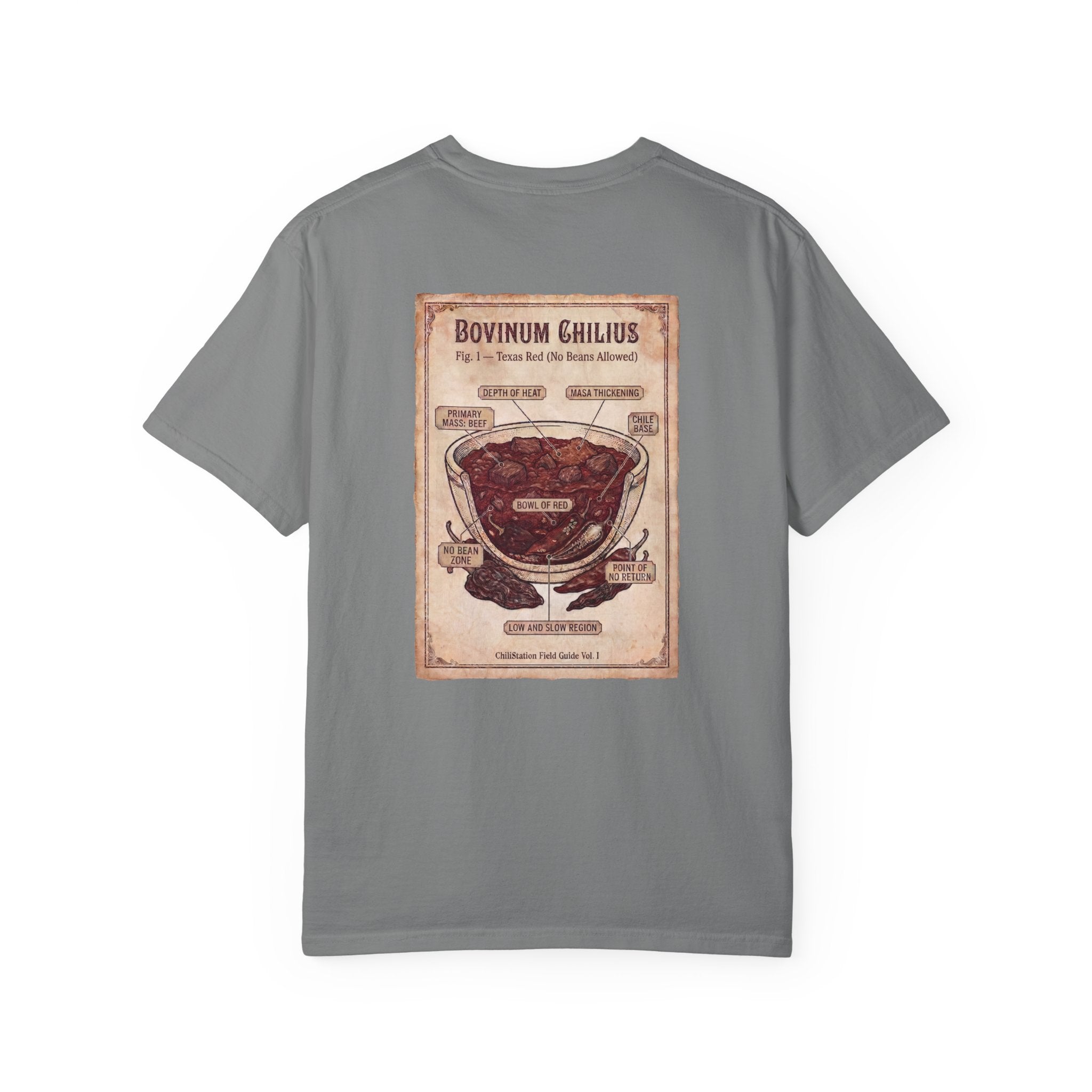 Vintage Butcher Chart T-Shirt — 'Bovinum Chilius'