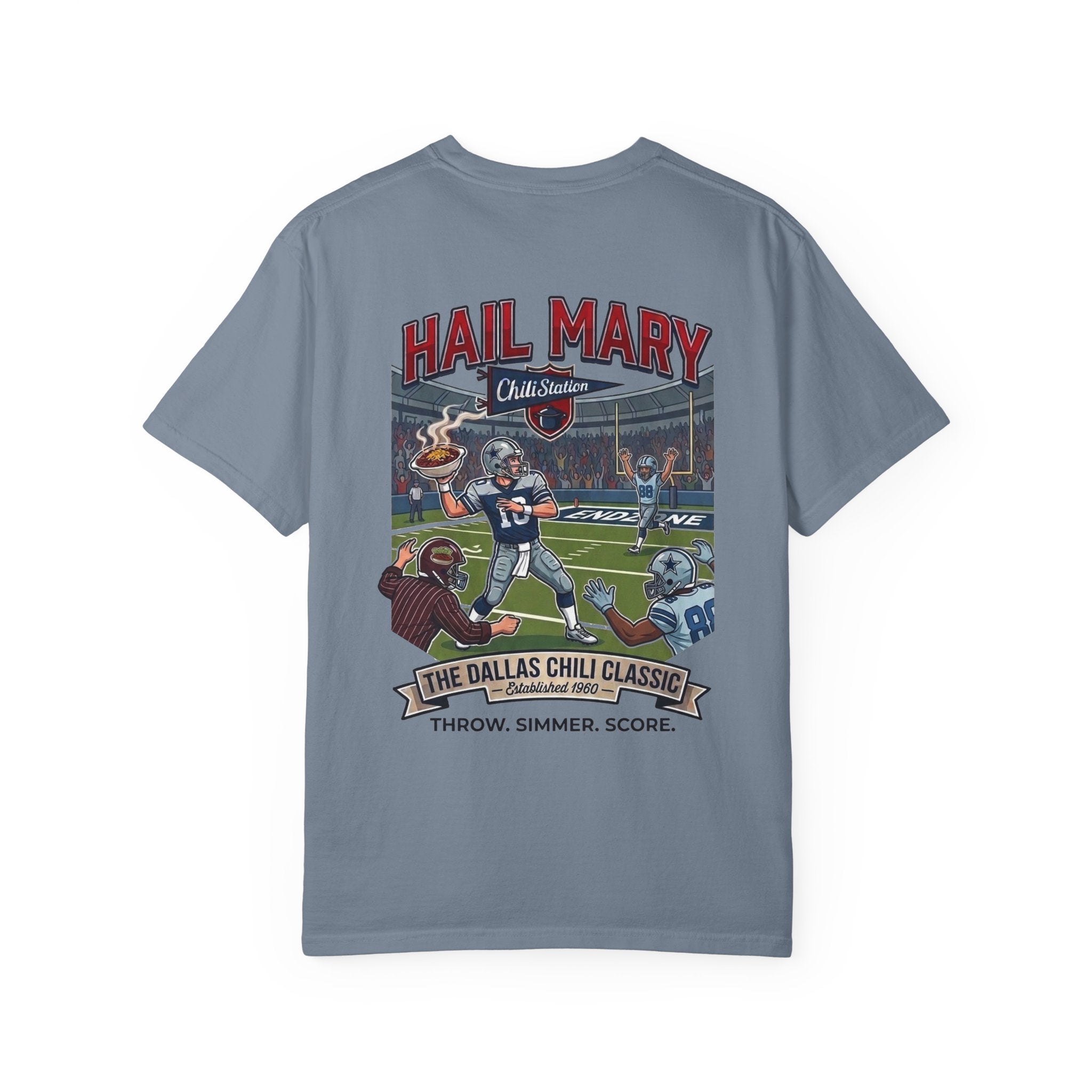 HAIL MARY — Dallas Chili Classic Football Tee | Bowl Games