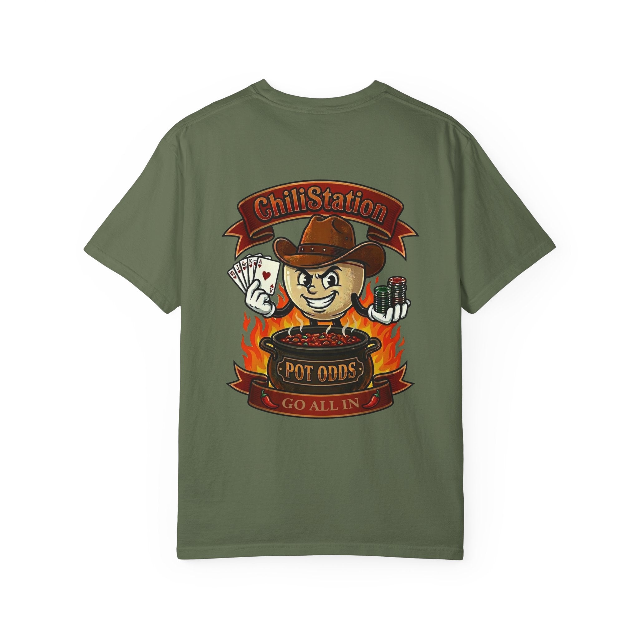 Chili Station 'Pot Odds - Go All In' Graphic T-Shirt