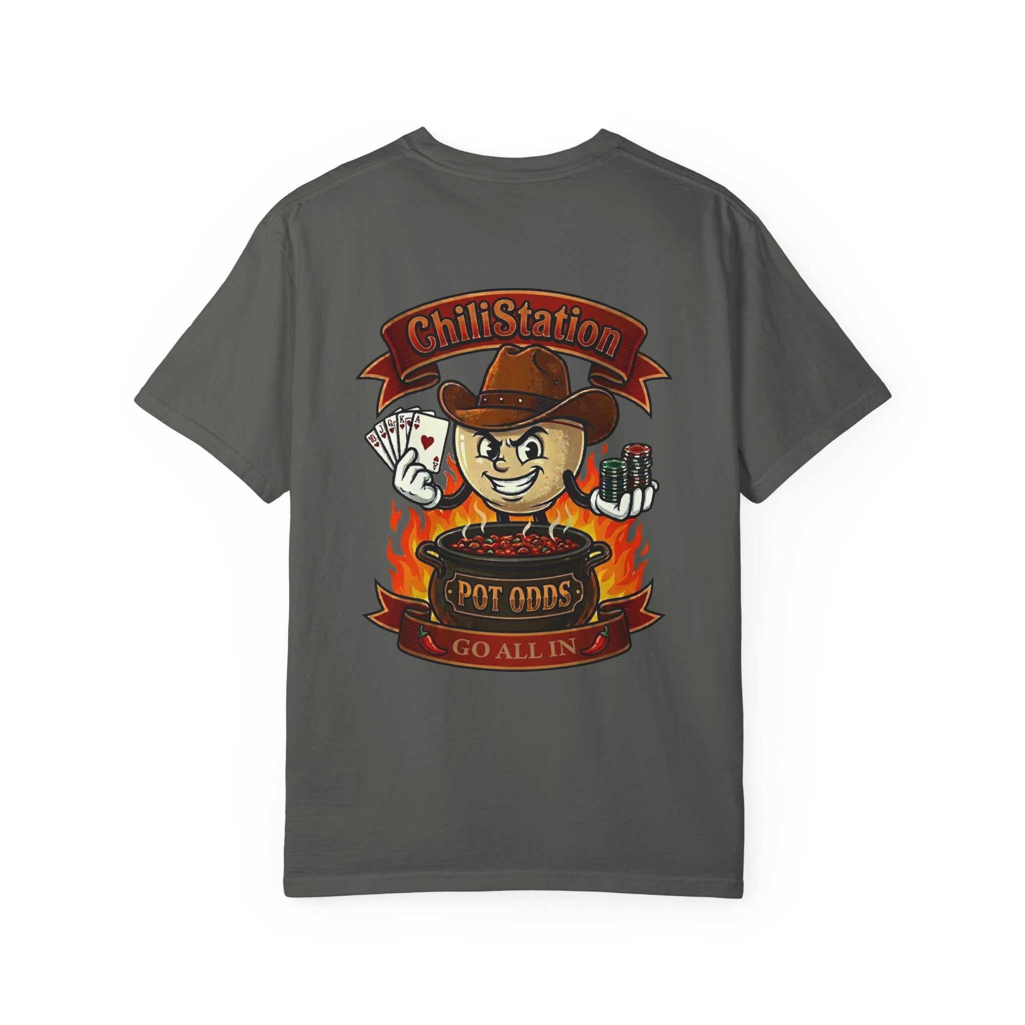 Chili Station 'Pot Odds - Go All In' Graphic T-Shirt