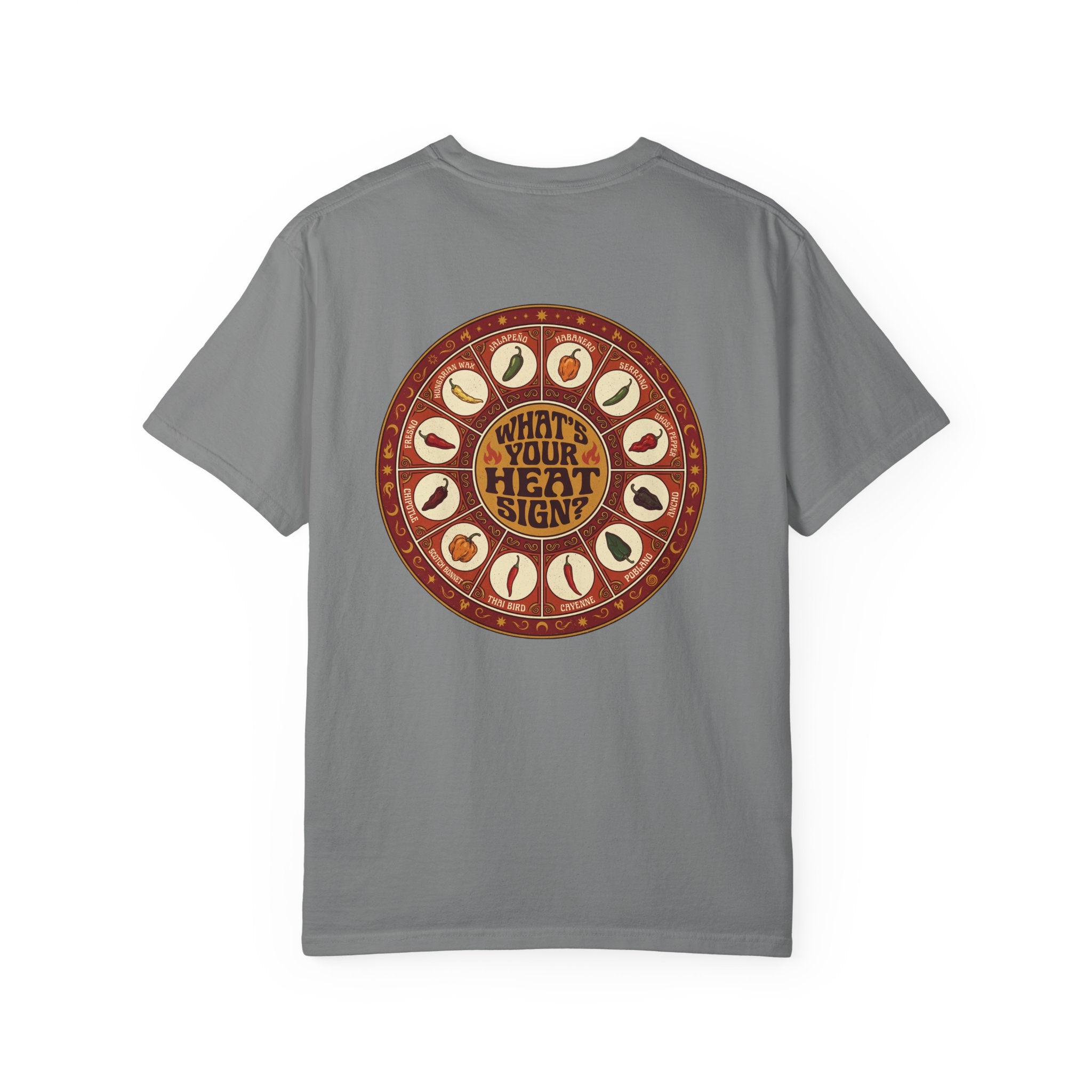 What's Your Heat Sign? T-Shirt | Pepper Zodiac Graphic Tee for Spice Lovers