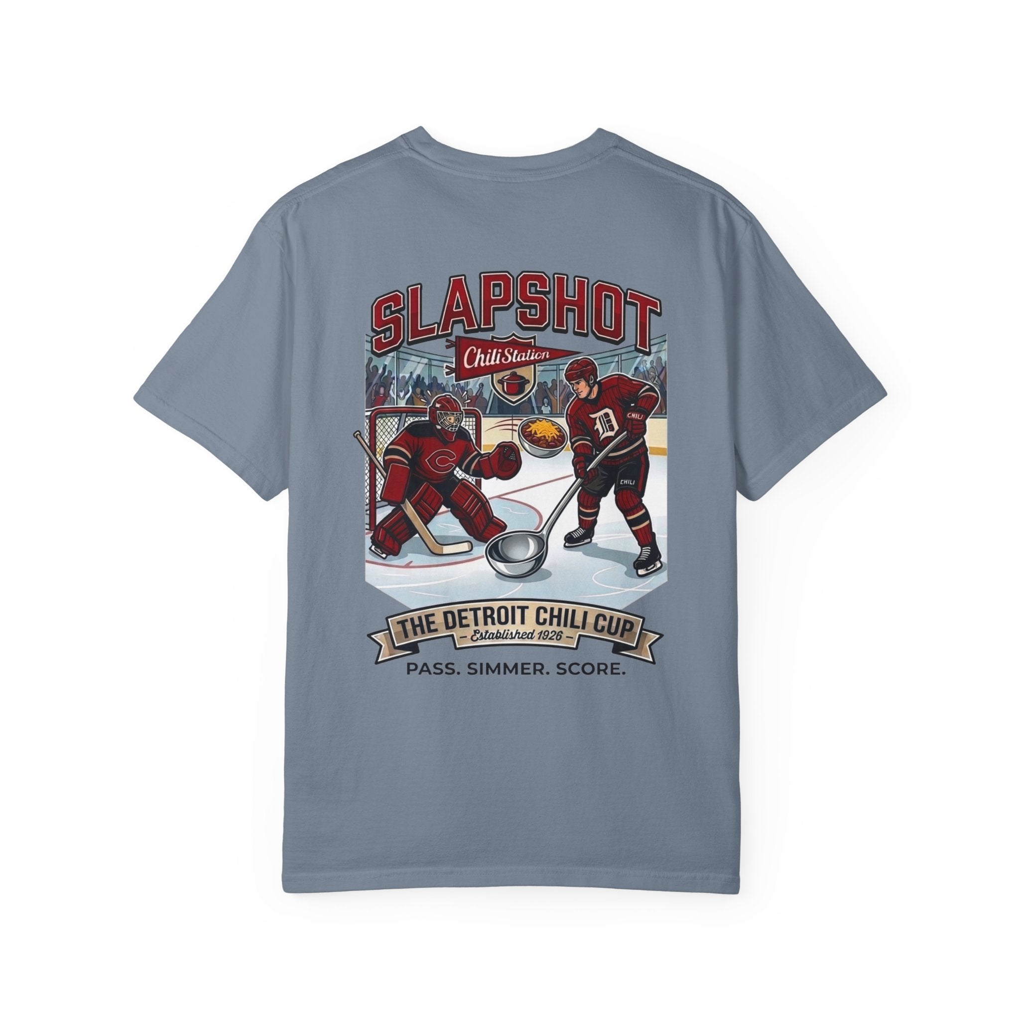 SLAPSHOT — Detroit Chili Cup Hockey Tee | Bowl Games