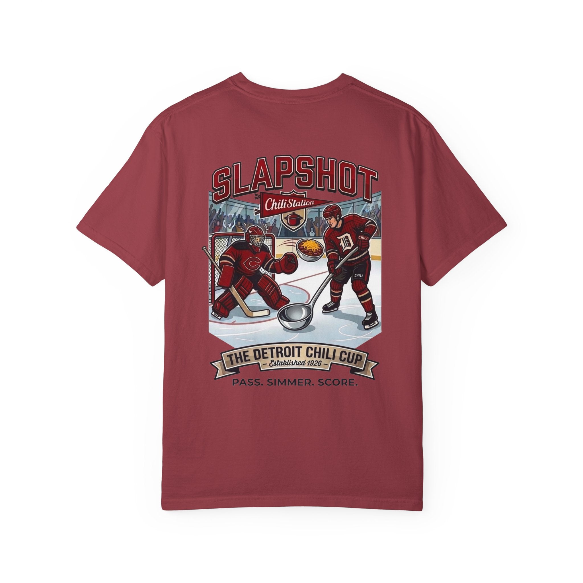 SLAPSHOT — Detroit Chili Cup Hockey Tee | Bowl Games