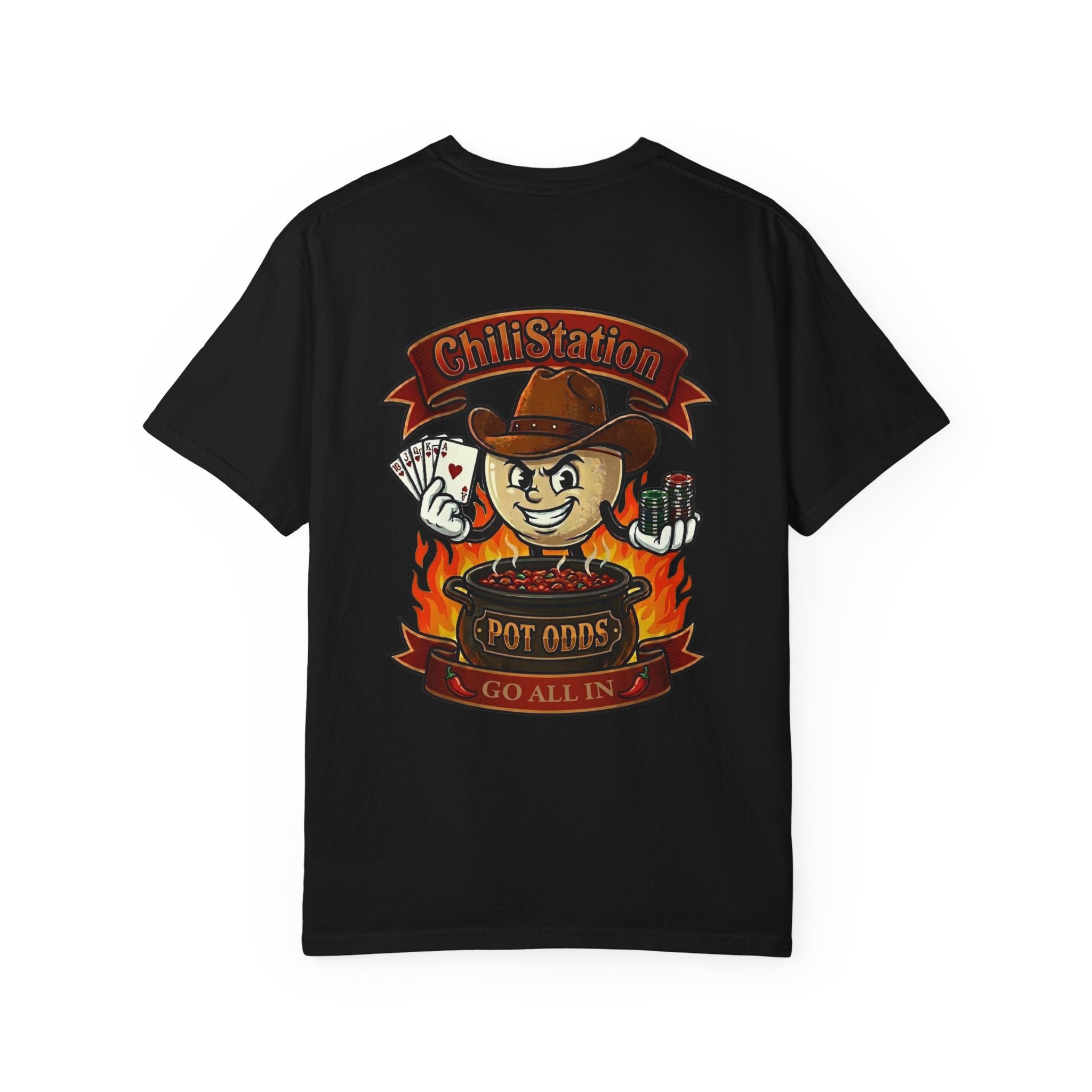 Chili Station 'Pot Odds - Go All In' Graphic T-Shirt