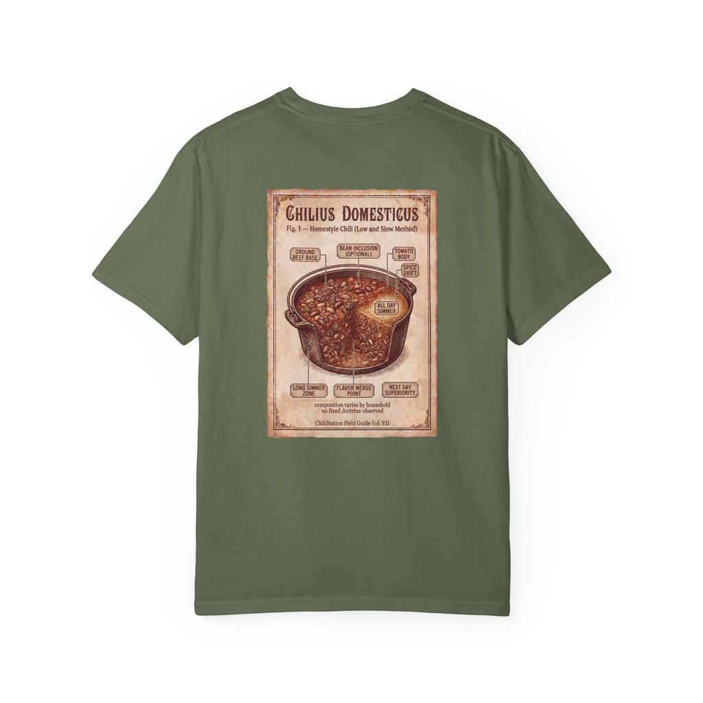 Chili Recipe T-Shirt | Beans, beef, tomatoes — and time.