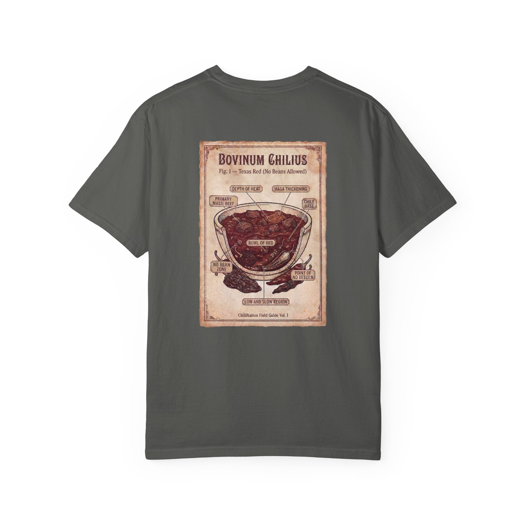 Vintage Butcher Chart T-Shirt — 'Bovinum Chilius'