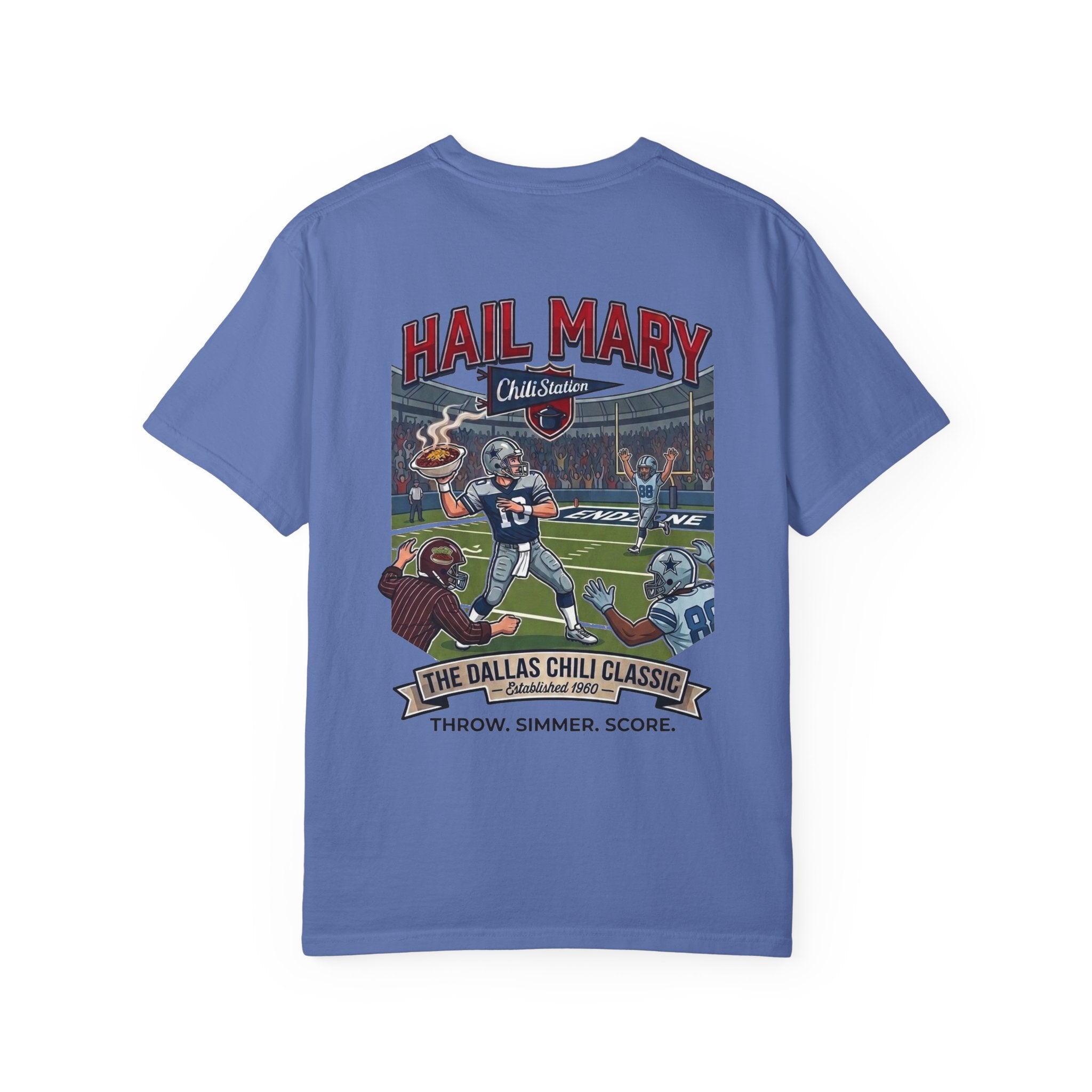 HAIL MARY — Dallas Chili Classic Football Tee | Bowl Games