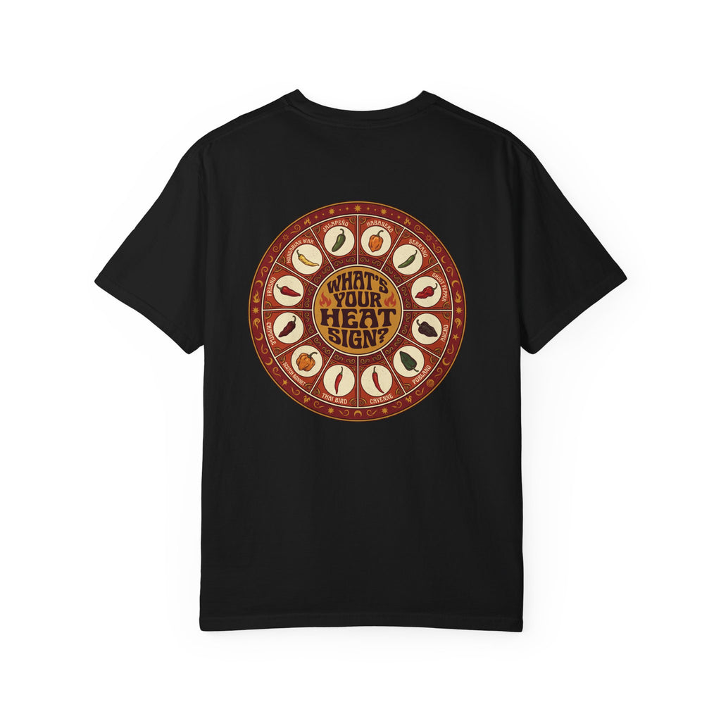 What's Your Heat Sign? T-Shirt | Pepper Zodiac Graphic Tee for Spice Lovers