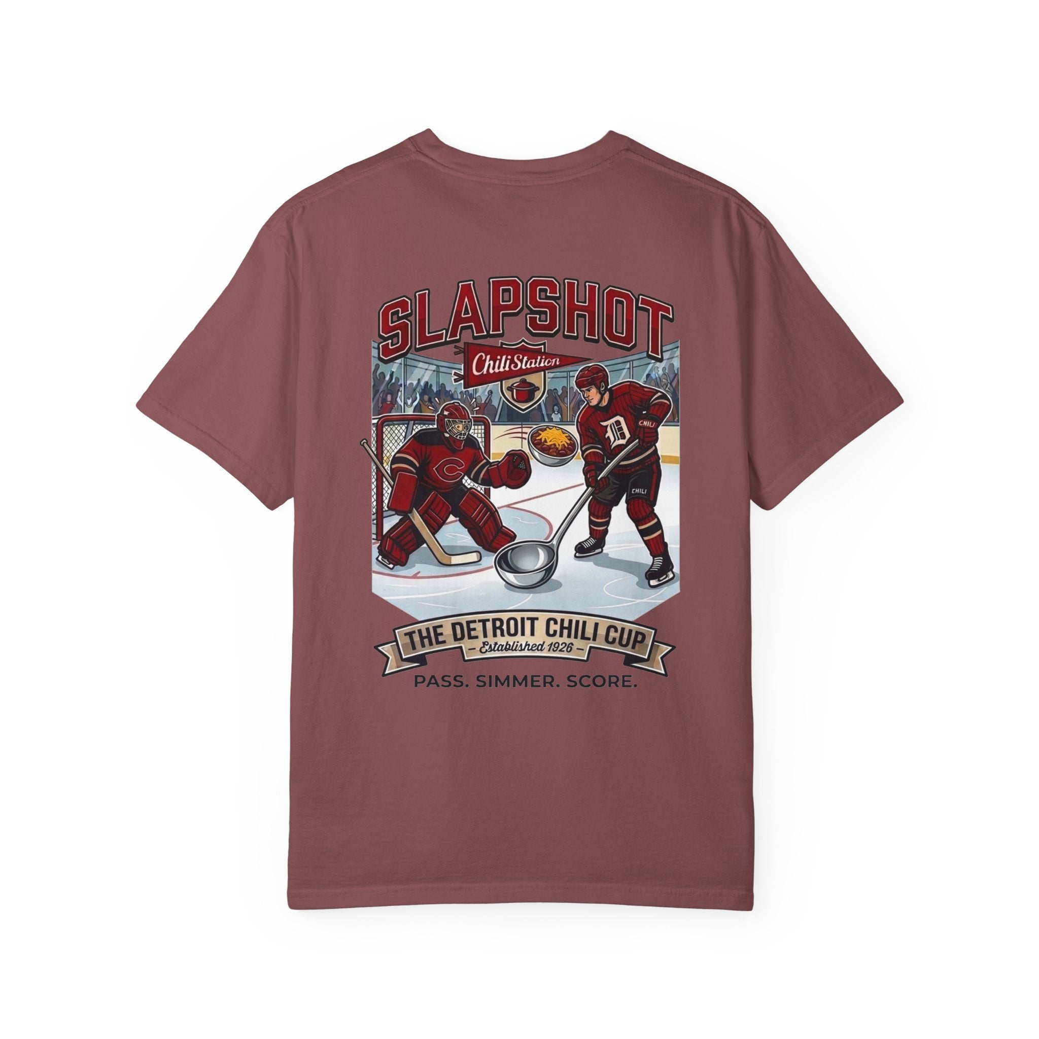 SLAPSHOT — Detroit Chili Cup Hockey Tee | Bowl Games