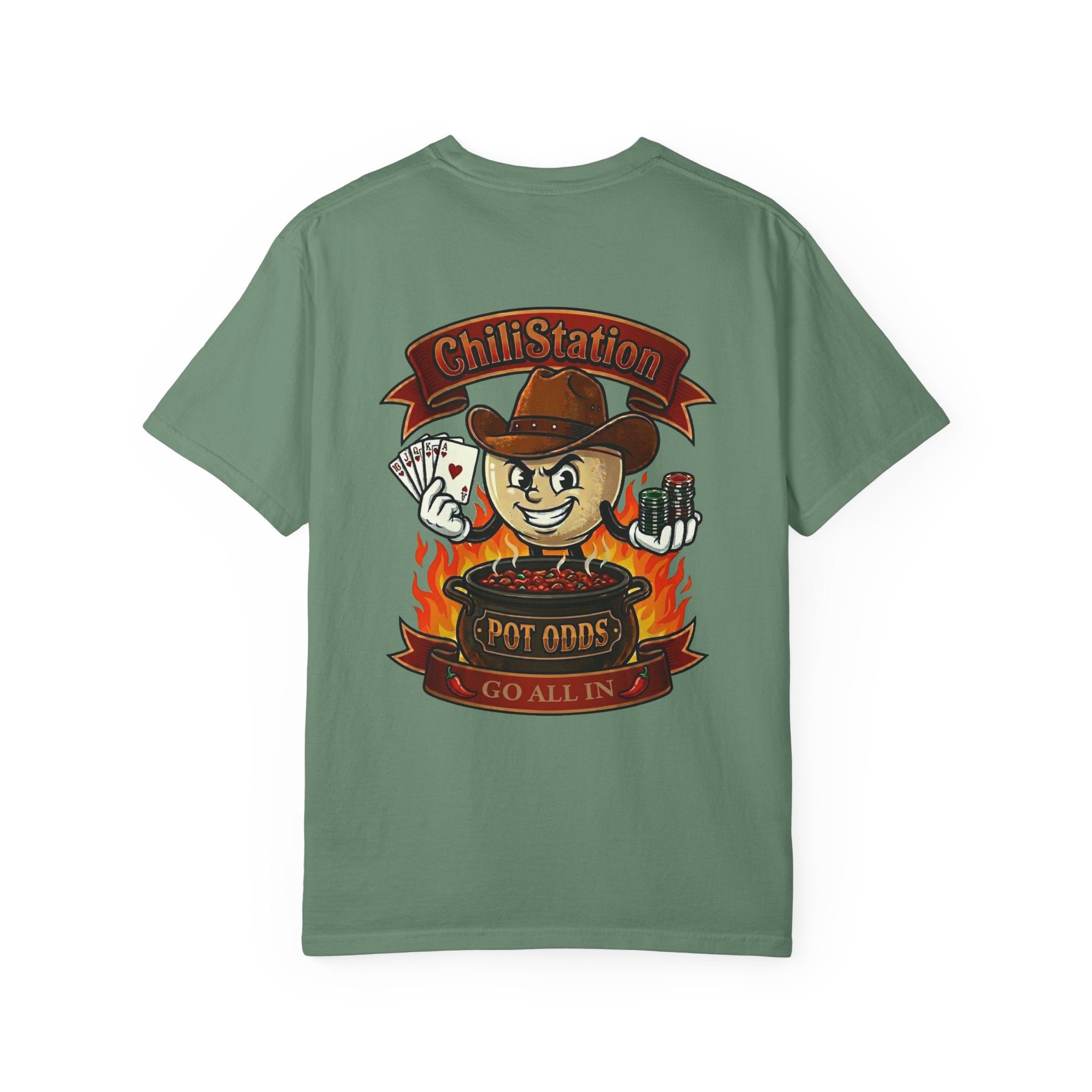 Chili Station 'Pot Odds - Go All In' Graphic T-Shirt