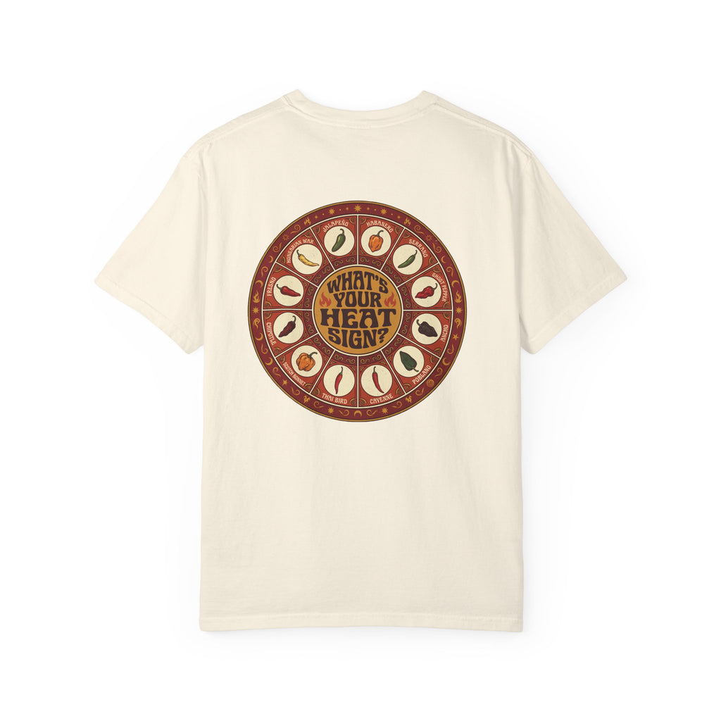What's Your Heat Sign? T-Shirt | Pepper Zodiac Graphic Tee for Spice Lovers