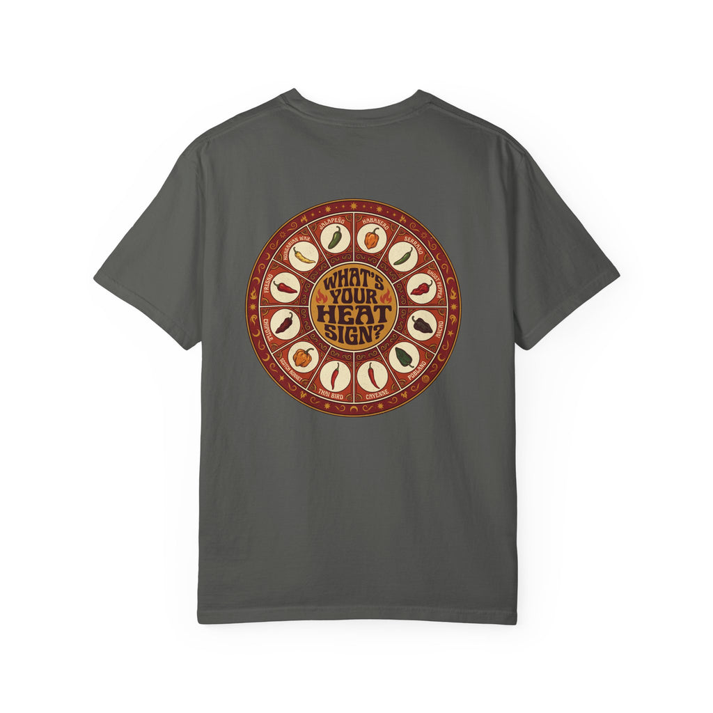 What's Your Heat Sign? T-Shirt | Pepper Zodiac Graphic Tee for Spice Lovers