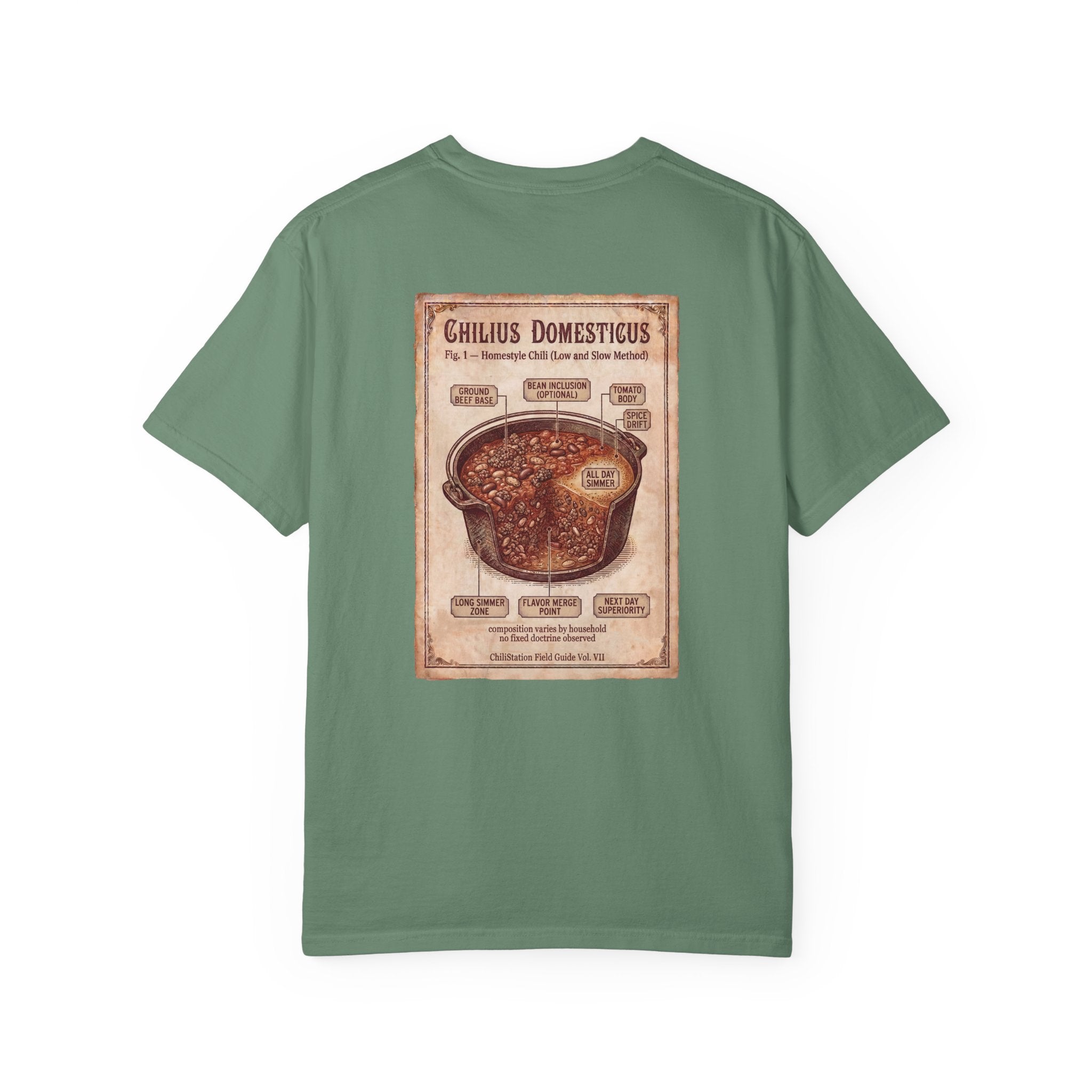 Chili Recipe T-Shirt | Beans, beef, tomatoes — and time.
