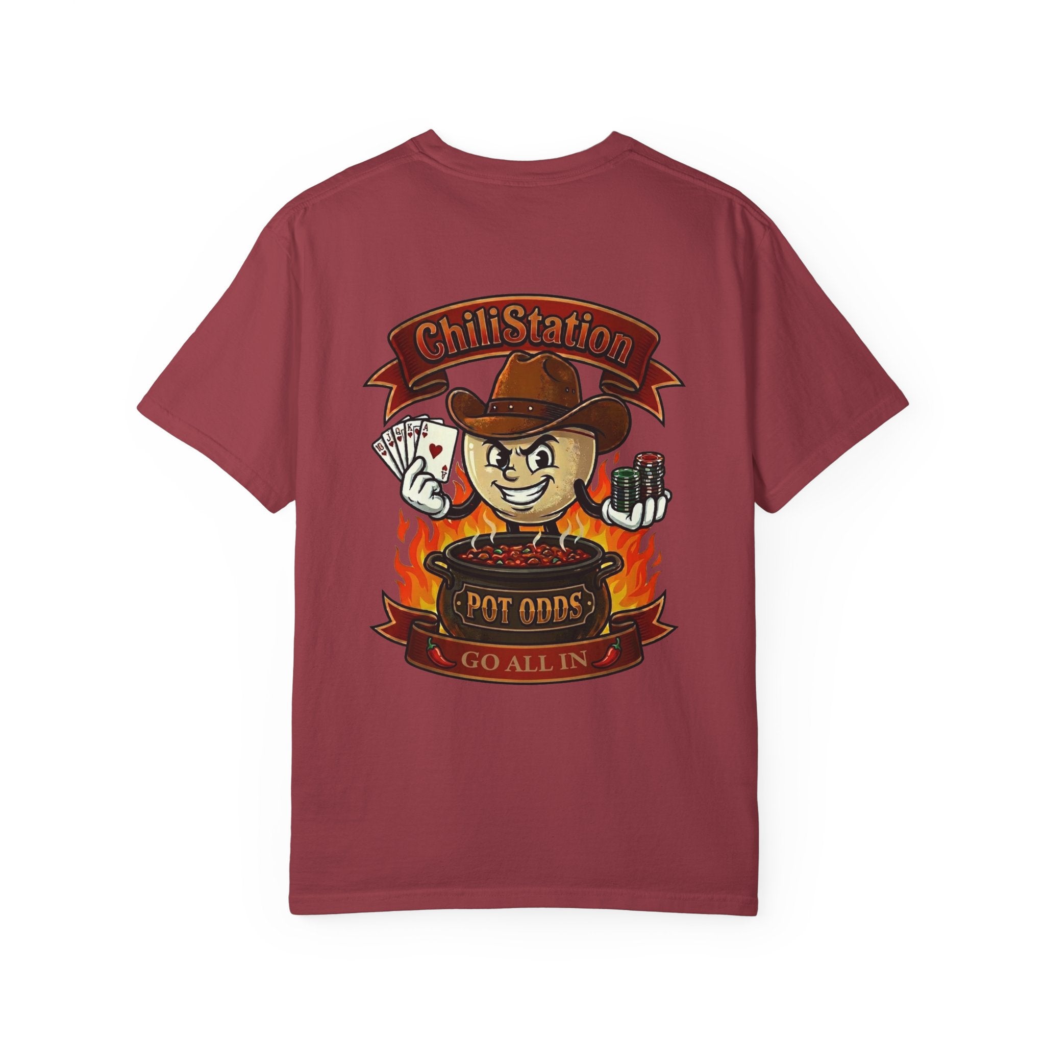 Chili Station 'Pot Odds - Go All In' Graphic T-Shirt