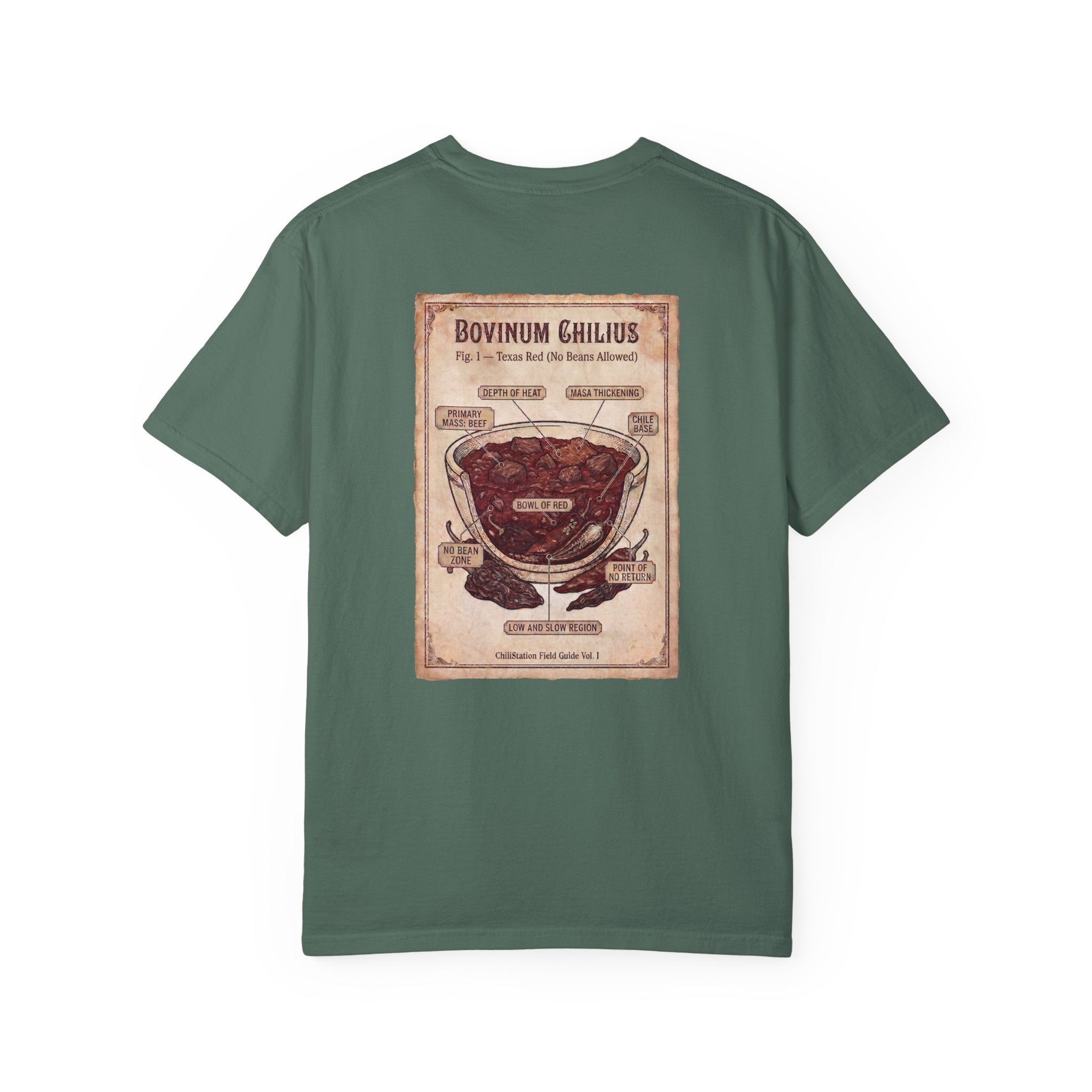 Vintage Butcher Chart T-Shirt — 'Bovinum Chilius'