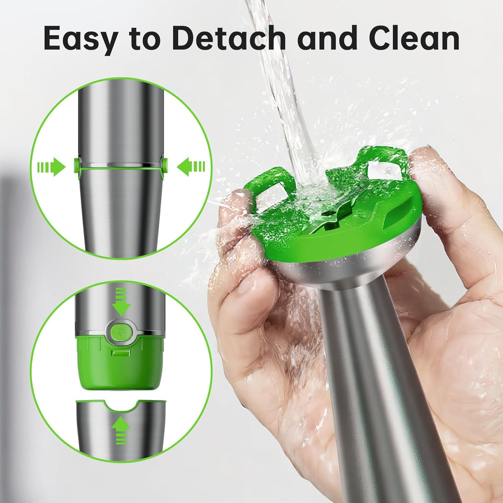 Turelar Immersion Blender Handheld Corded Hand Blenders Set 1100W, Trigger Variable Speed 5 in 1 Stick Emulsifier with Chopper, Whisk and Frother for Soup, Baby Food and Smoothies,Black