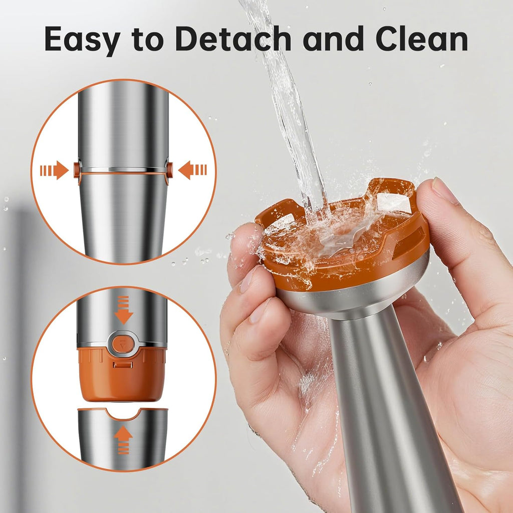 Turelar Immersion Blender Handheld Corded Hand Blenders Set 1100W, Trigger Variable Speed 5 in 1 Stick Emulsifier with Chopper, Whisk and Frother for Soup, Baby Food and Smoothies,Black