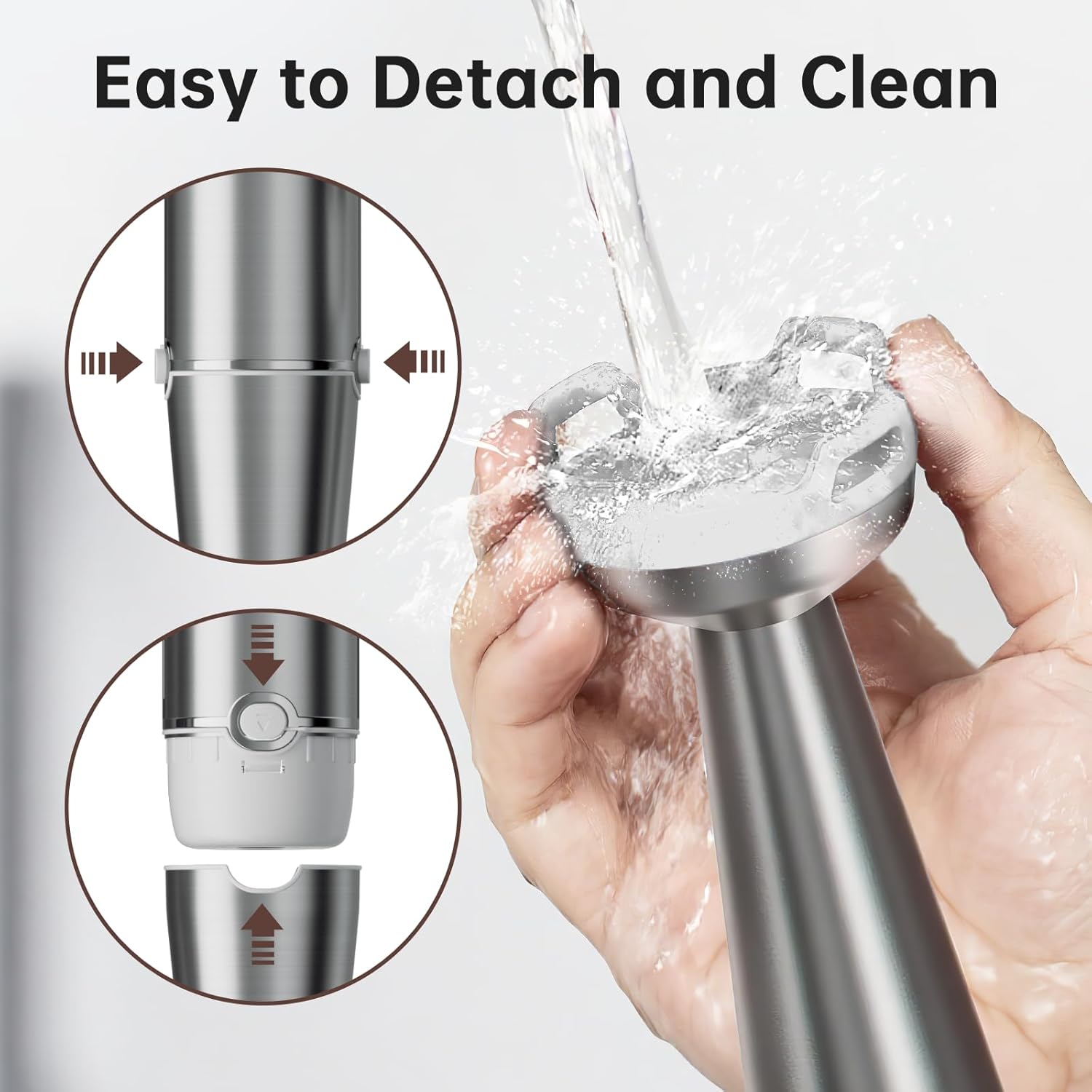 Turelar Immersion Blender Handheld Corded Hand Blenders Set 1100W, Trigger Variable Speed 5 in 1 Stick Emulsifier with Chopper, Whisk and Frother for Soup, Baby Food and Smoothies,Black