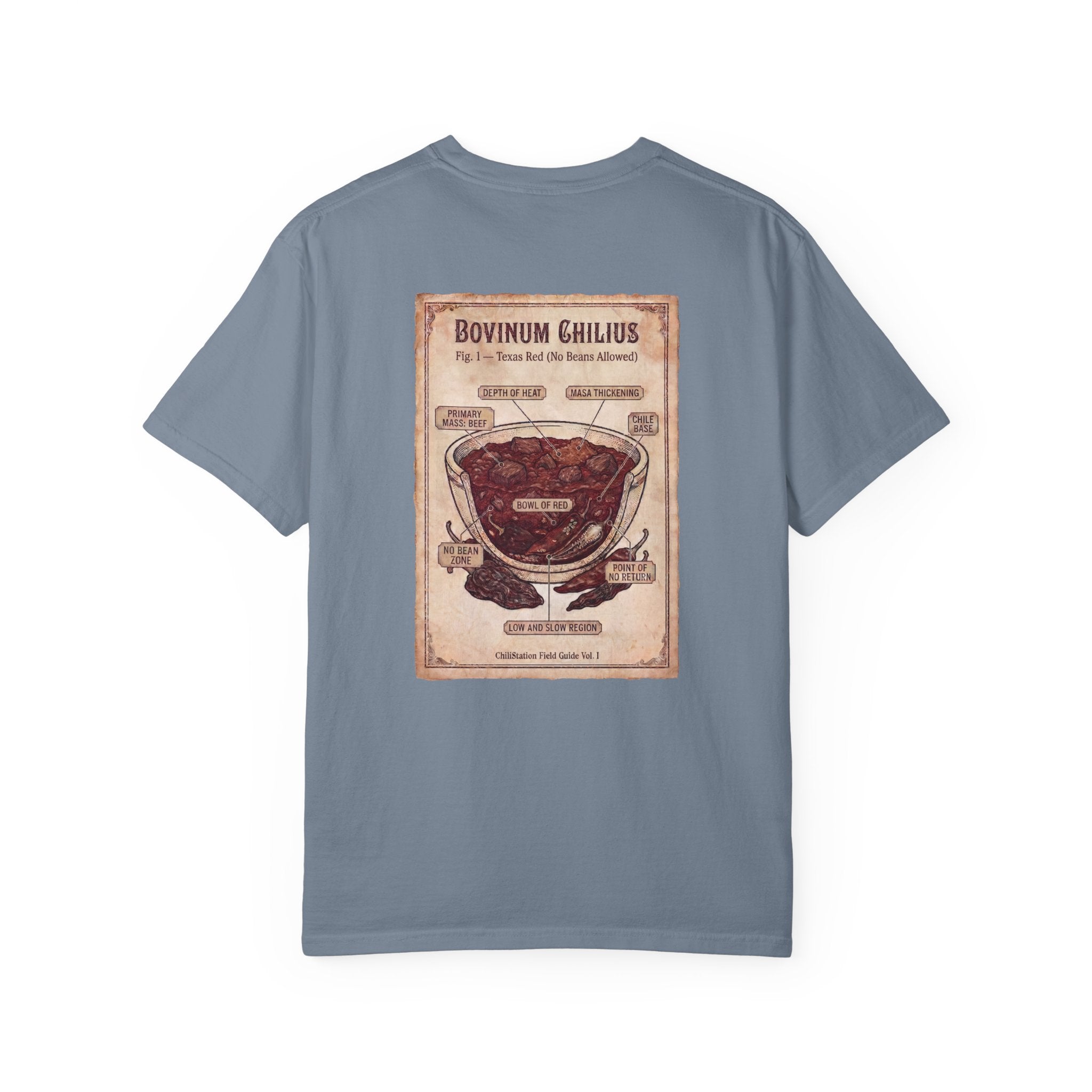 Vintage Butcher Chart T-Shirt — 'Bovinum Chilius'