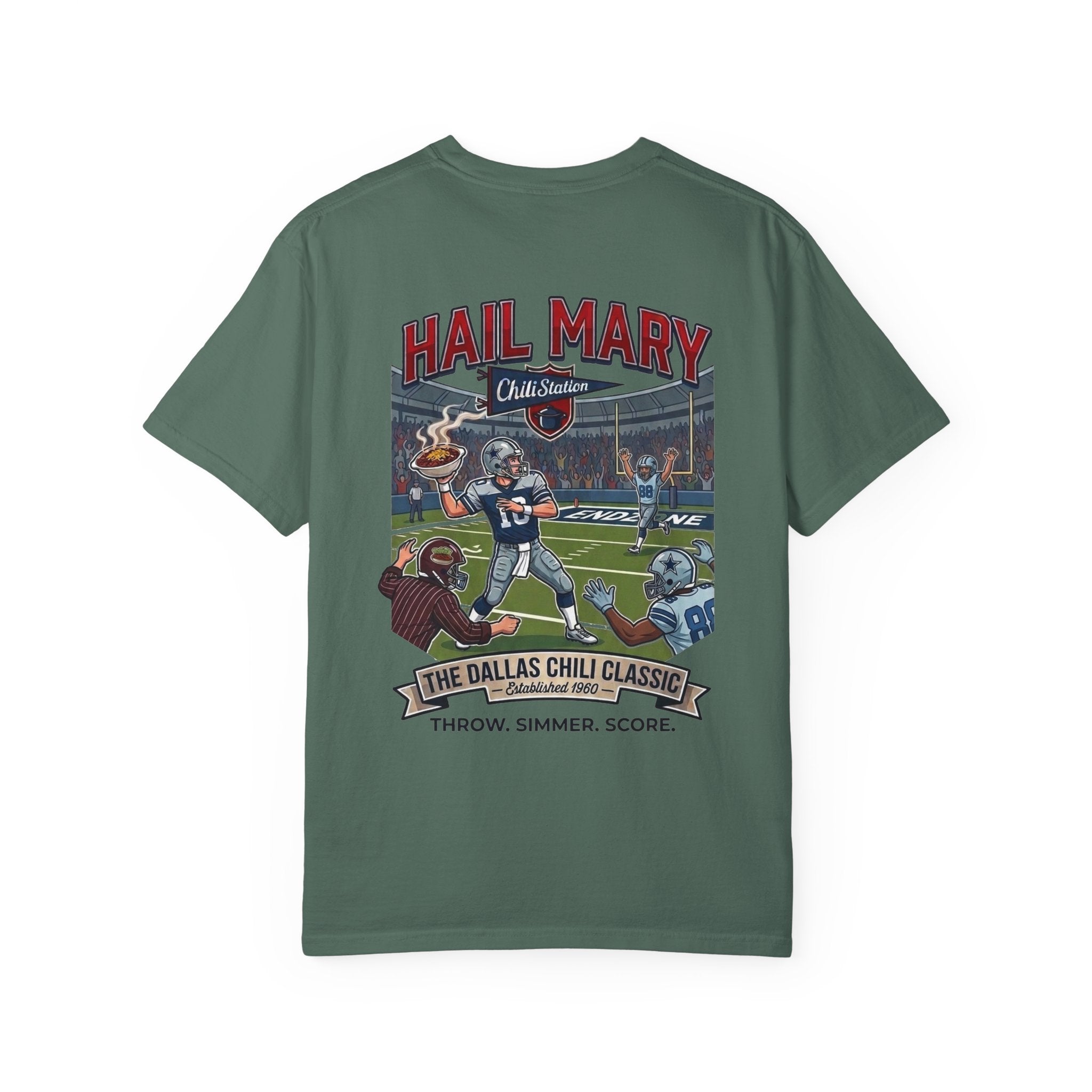 HAIL MARY — Dallas Chili Classic Football Tee | Bowl Games