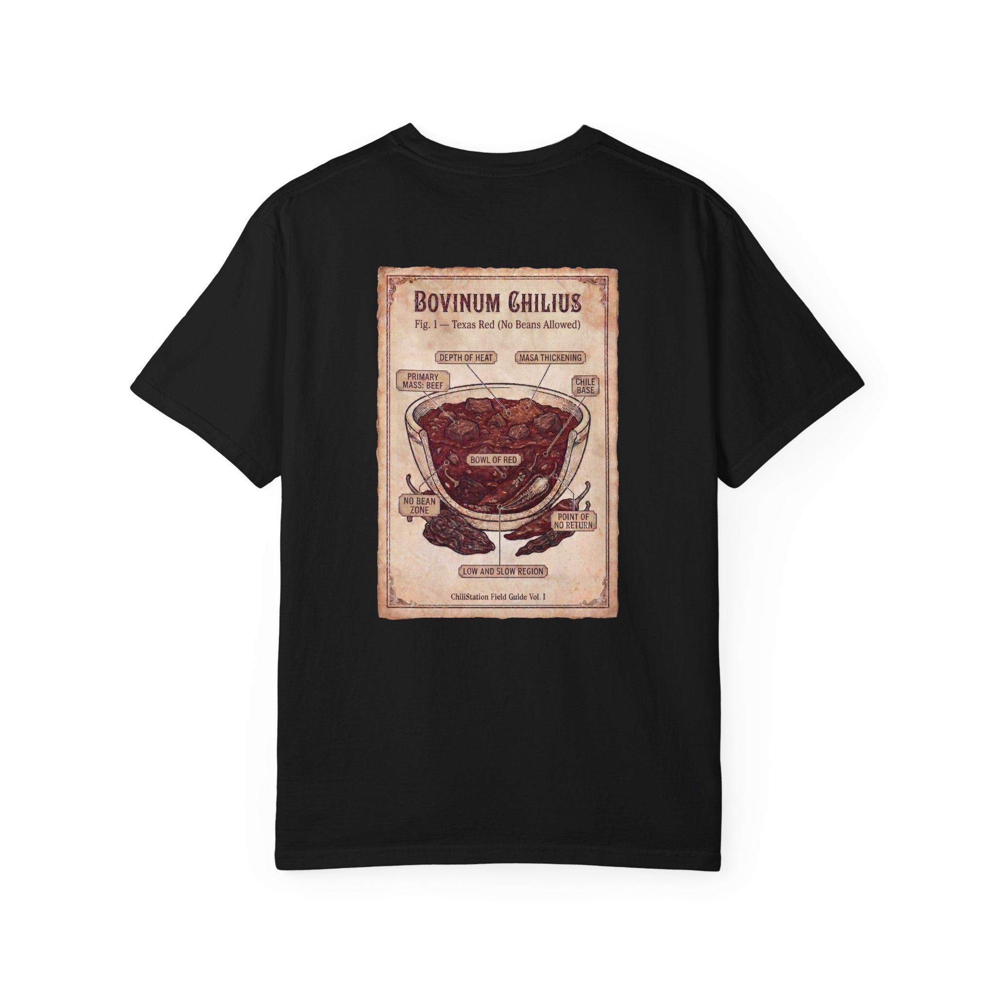 Vintage Butcher Chart T-Shirt — 'Bovinum Chilius'